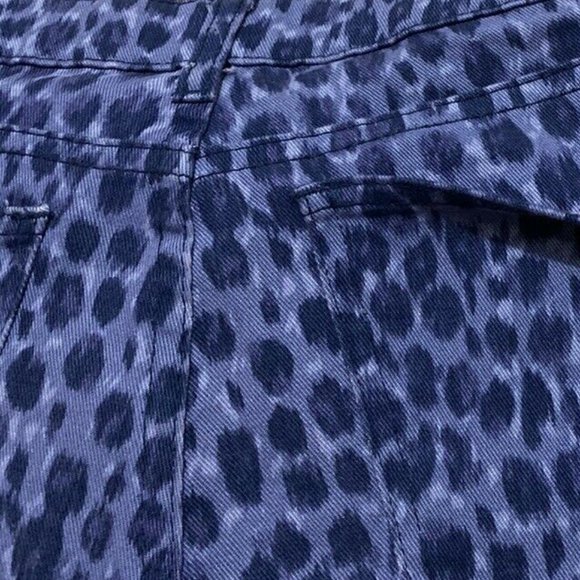 SCANLAN THEODORE Ocelot Purple  Leopard Print Skinny Jeans RRP$280 - Picture 9 of 10